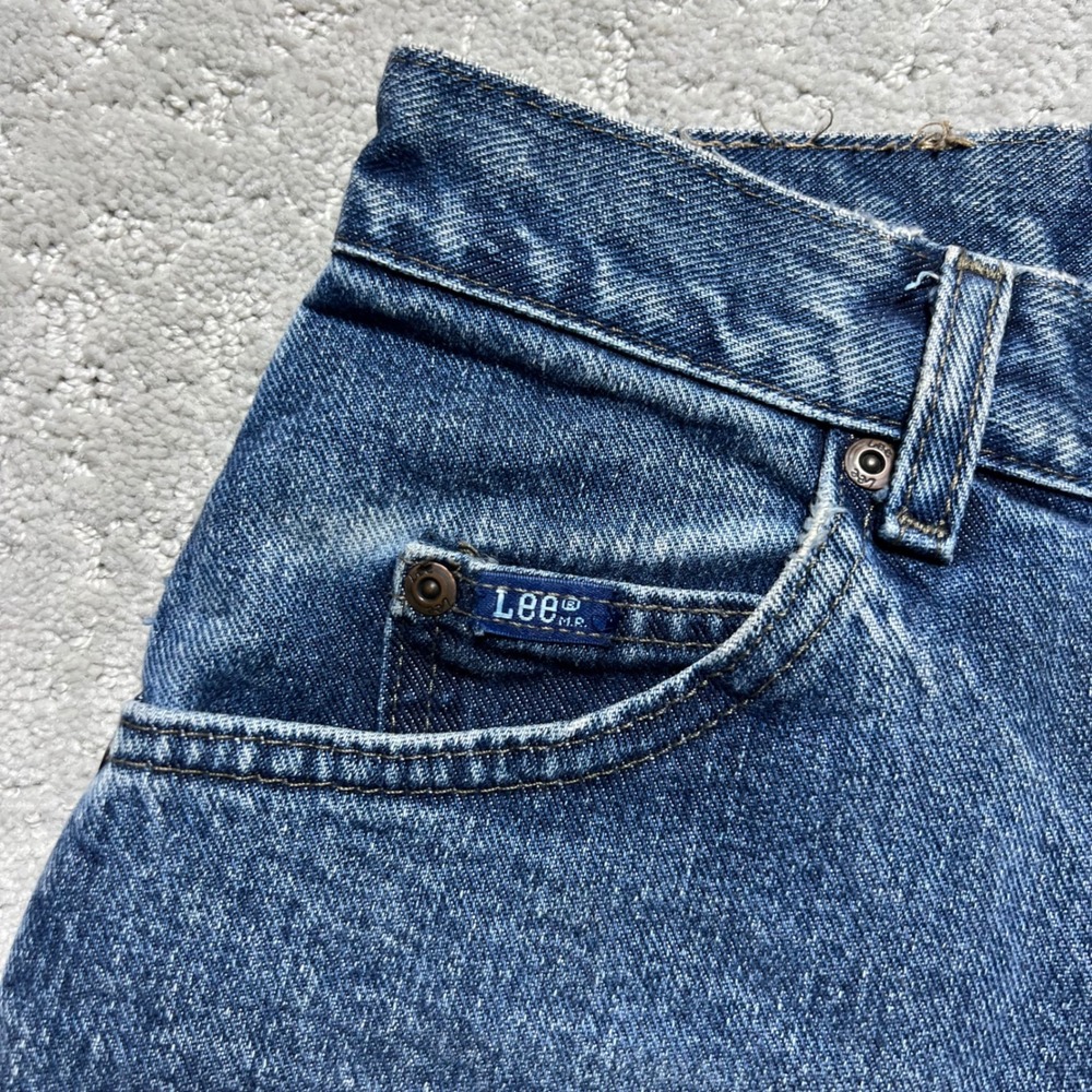 Lee Blue Denim Cutoff Jean Shorts - Picture 2 of 14